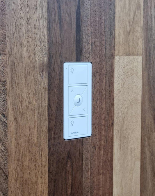 Wall‑Smart Solid Surface Flush Mount for Lutron Pico