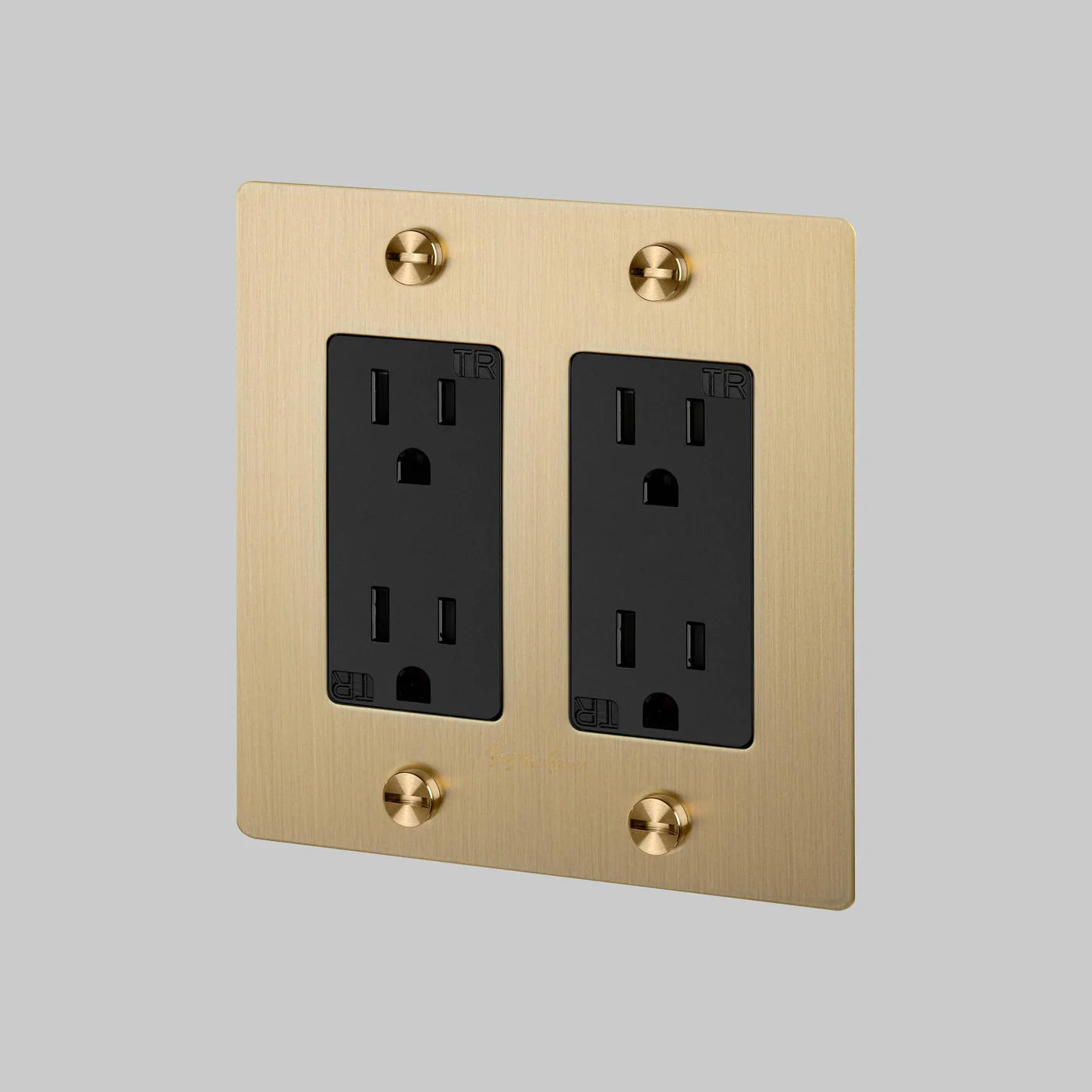 Buster and Punch 2 Gang Cross Duplex Outlet