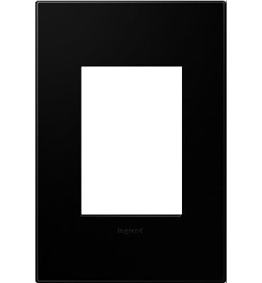 Adorne Black Ink 1‑Gang Screwless Wall Plate