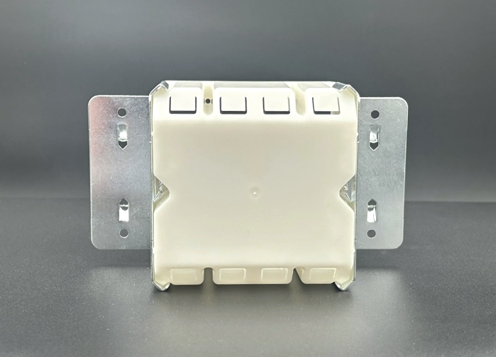 Double Gang Surface Mount Outlet Kit For Solid Surfaces