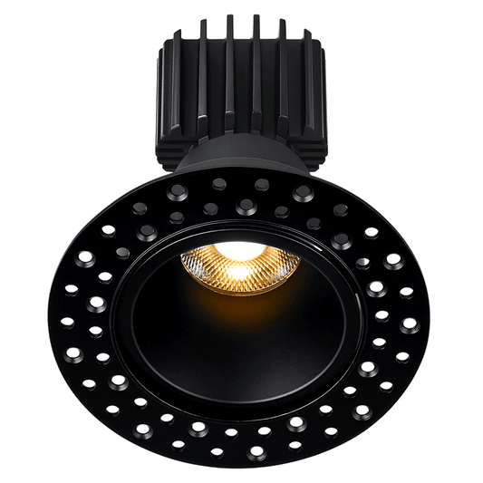 Tangra 3″ Round Deep Regressed Invisible Trim – 36° Medium Flood | Trimless Architectural Downlight
