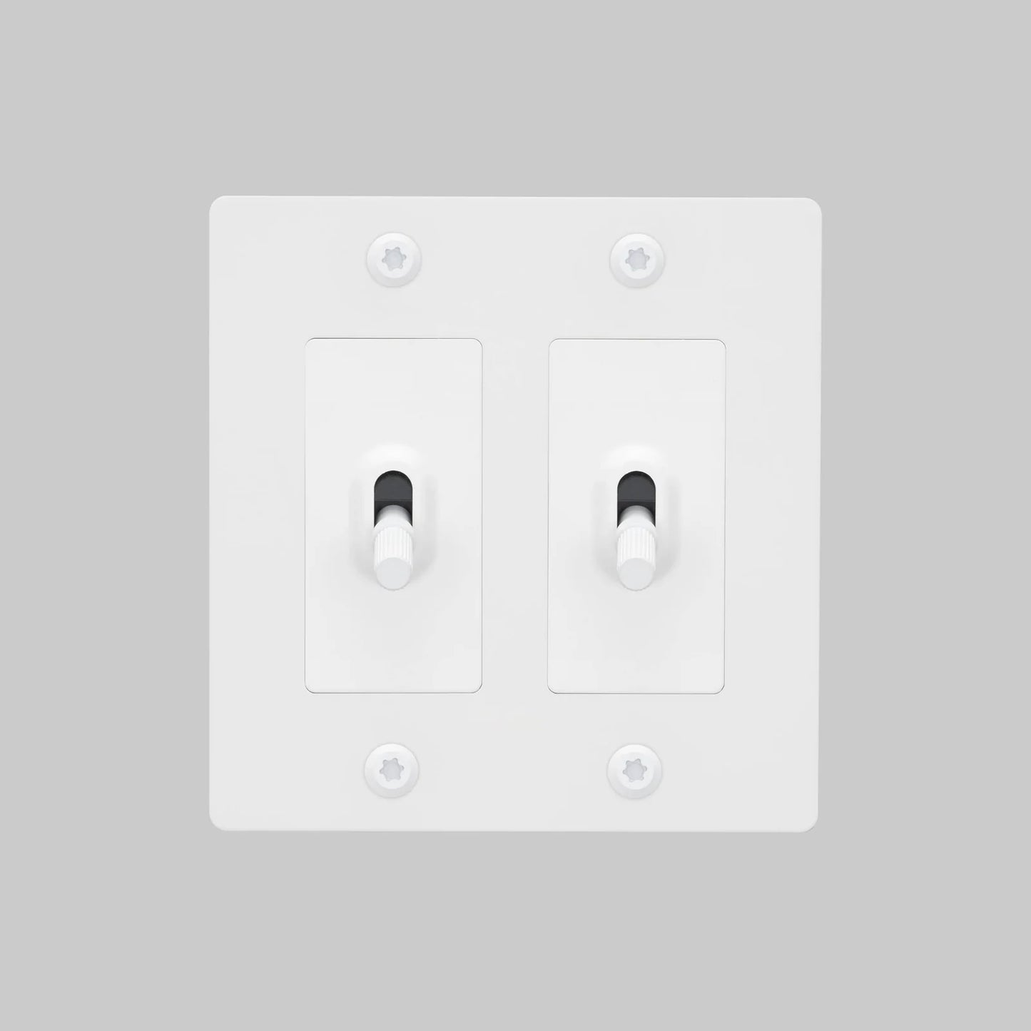 Buster + Punch 2 Gang Linear Toggle Switch