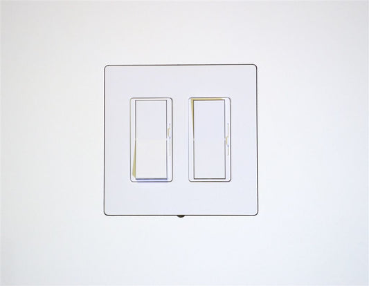 Wall‑Smart Back Box for Lutron Designer Style — 2‑Gang (1/2" Drywall)