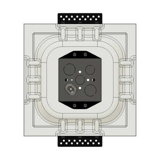 Flush Square Smoke & Sensor Plaster Mounting Platform