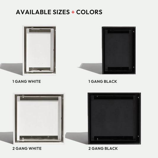 Fittes — Framed No‑See Receptacle Mount [Luxe]