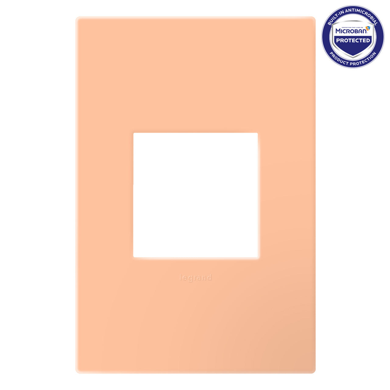 Adorne Peachy Screwless Wall Plate with Microban®