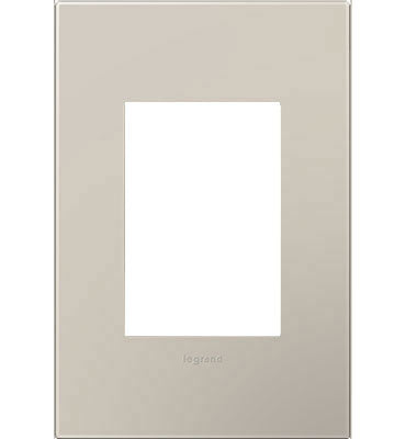 Adorne Greige Screwless Wall Plate with Microban®