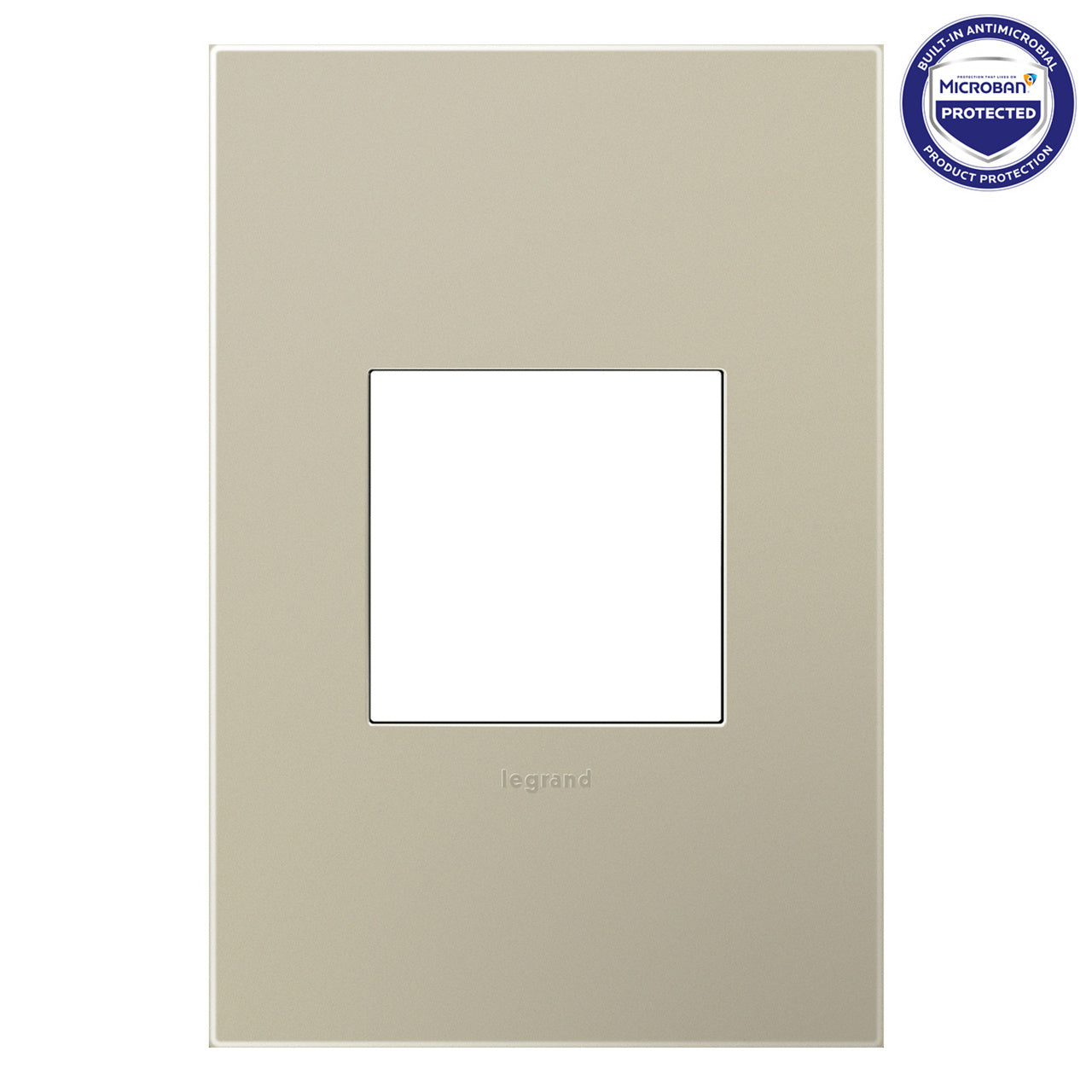 Adorne Titanium Screwless Wall Plate with Microban®