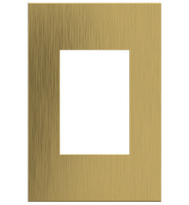 Adorne Brushed Satin Brass Screwless Wall Plate