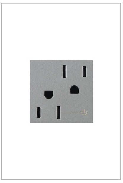 Adorne 15A Tamper‑Resistant Half‑Controlled Outlet