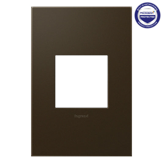 Adorne Bronze Screwless Wall Plate with Microban®