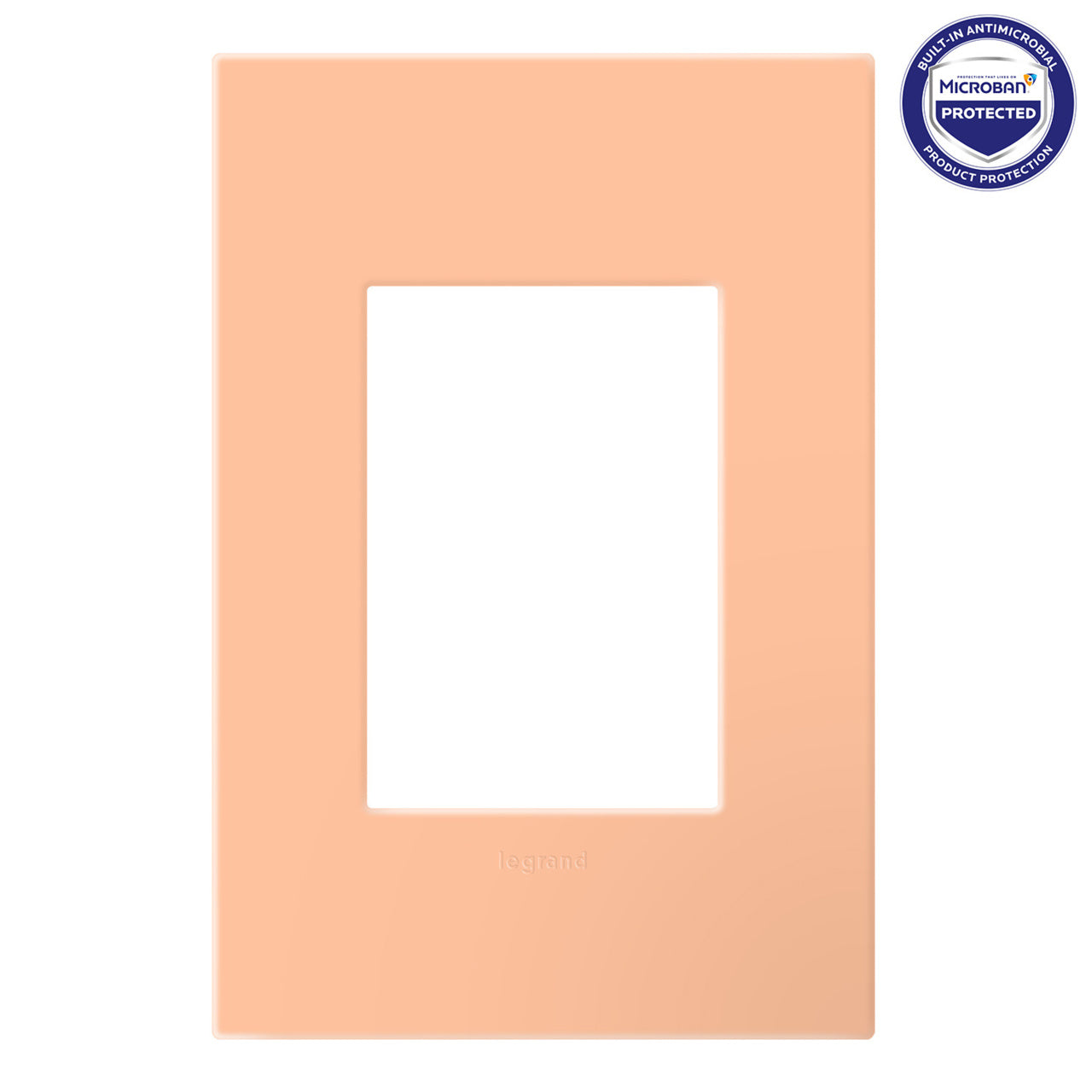 Adorne Peachy Screwless Wall Plate with Microban®