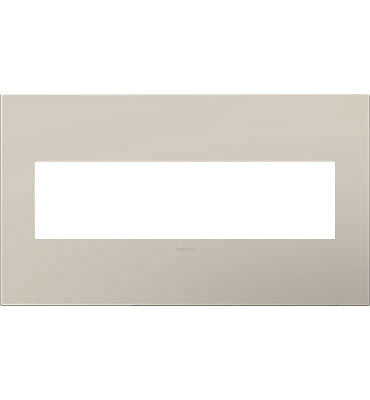 Adorne Greige Screwless Wall Plate with Microban®