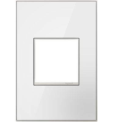 Adorne Mirror White Screwless Wall Plate
