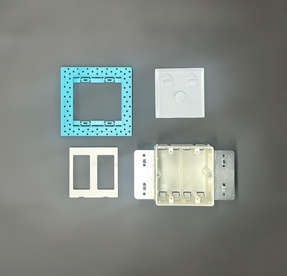 Double Gang Flush Mount Light Switch Kit For Drywall