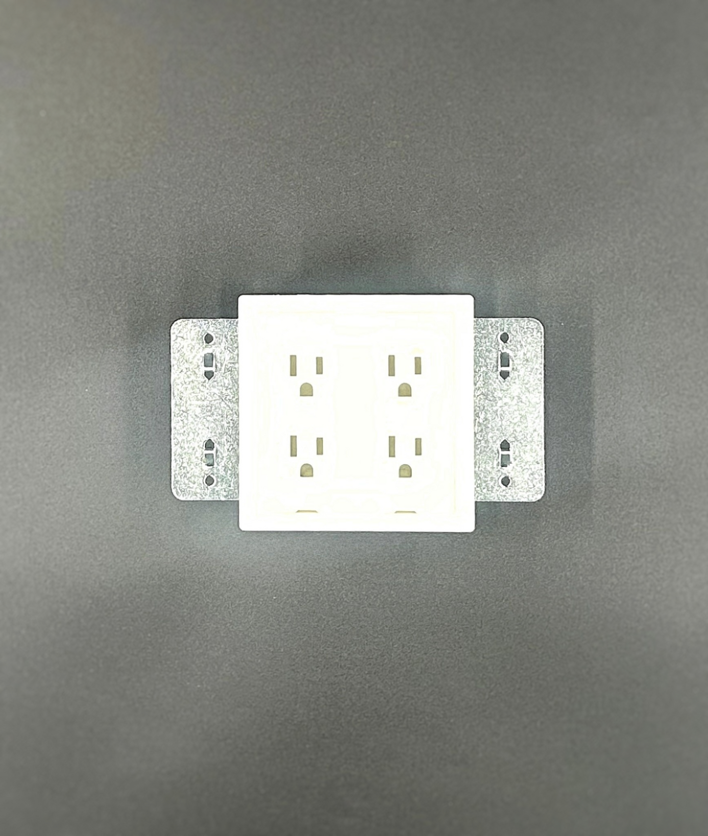 Double Gang Surface Mount Outlet Kit For Solid Surfaces