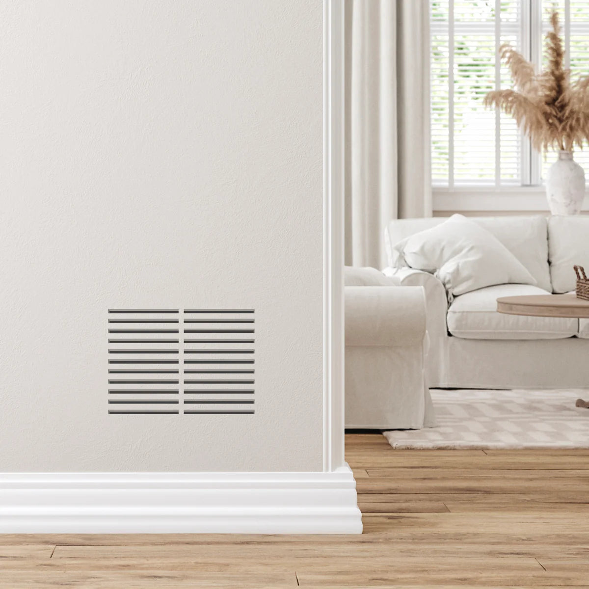 Envisivent Permanent Flush Mount Air Return — 14" x 8" (Duct Opening) / 16" x 11" Drywall Opening