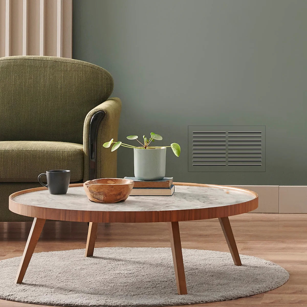 Removable Flush Mount Air Return, 14” x 8” (Drywall Opening)