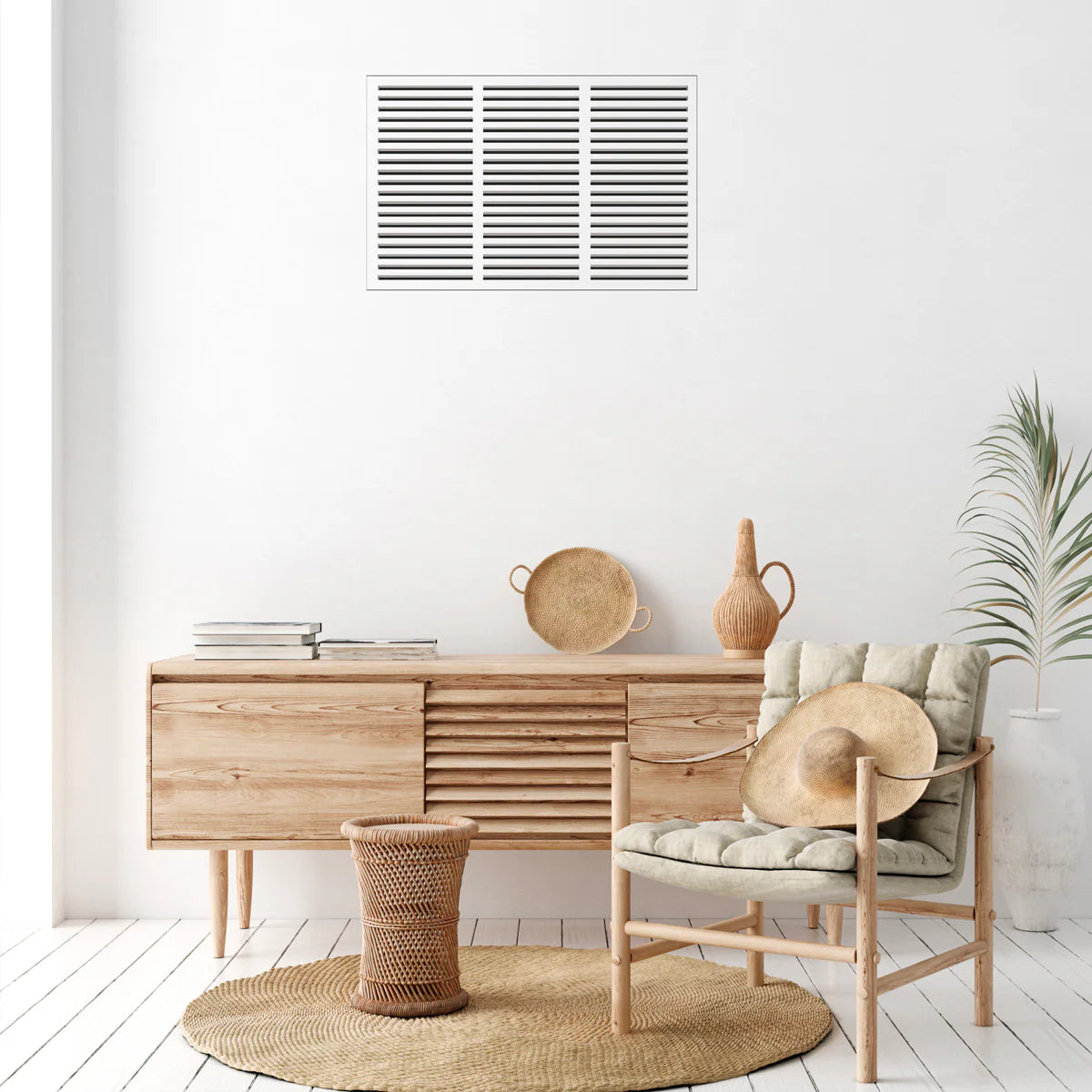 Removable Flush Mount Air Return Vent, 30" x 20" (Drywall Opening)