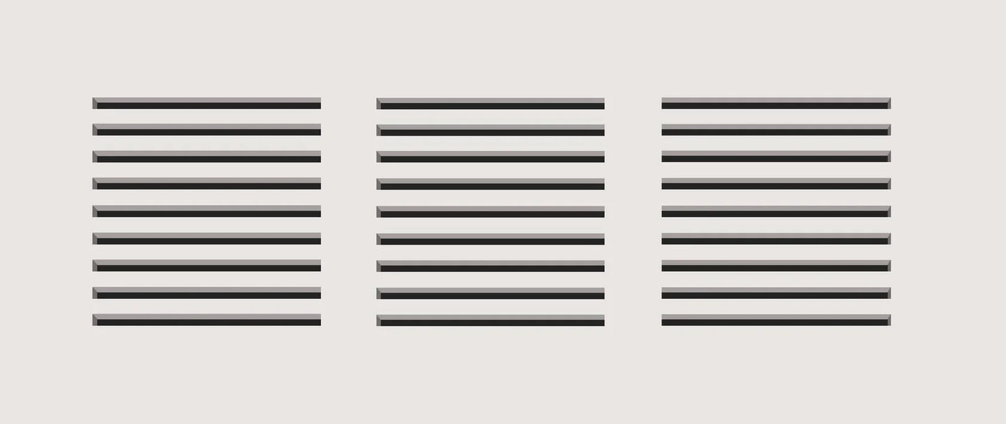 Envisivent Permanent Flush Mount Air Return — 20" x 6" (Duct Opening) / 24" x 10" Drywall Opening