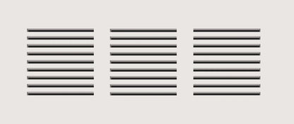 Envisivent Permanent Flush Mount Air Return — 20" x 6" (Duct Opening) / 24" x 10" Drywall Opening