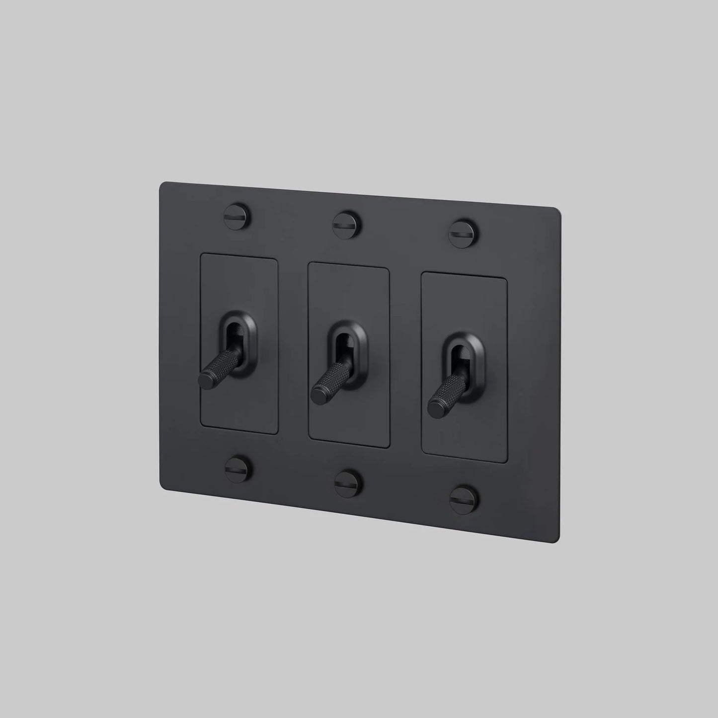 Buster + Punch 3 Gang Cross Toggle Switch