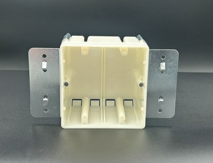 Double Gang Flush Mount Outlet Kit For Drywall