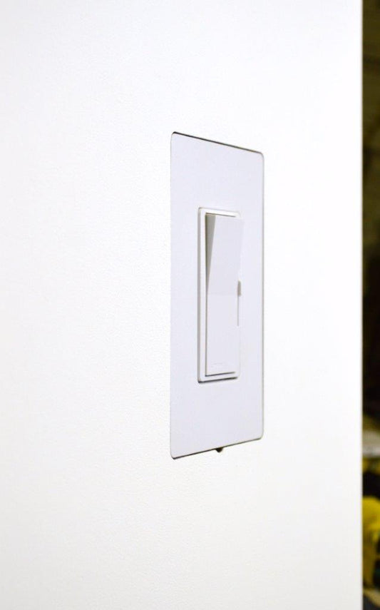 Wall‑Smart Flush Back Box for Lutron Designer Style — 1‑Gang (5/8" Drywall)