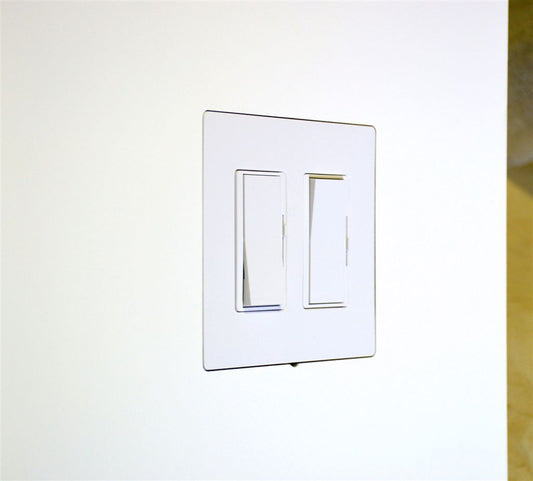 Wall‑Smart Back Box for Lutron Designer Style — 2‑Gang (1/2" Drywall)
