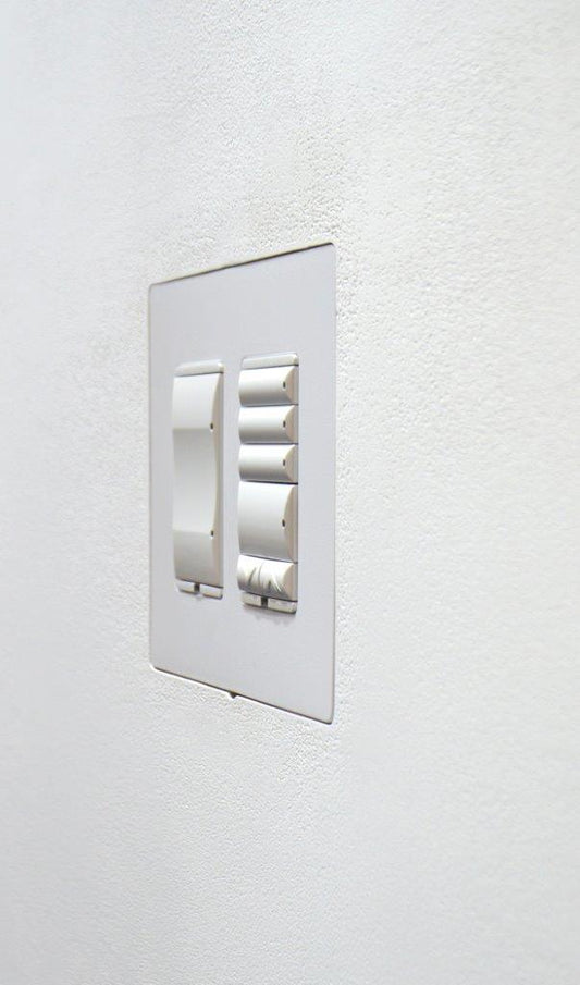Wall‑Smart Flush Back Box for Lutron Designer Style — 2‑Gang (5/8" Drywall)