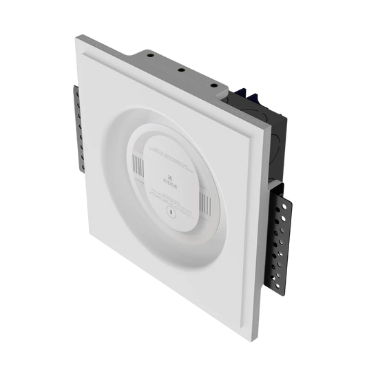 Universal Flush In-Wall & Ceiling Mount For Round Smoke & Sensor