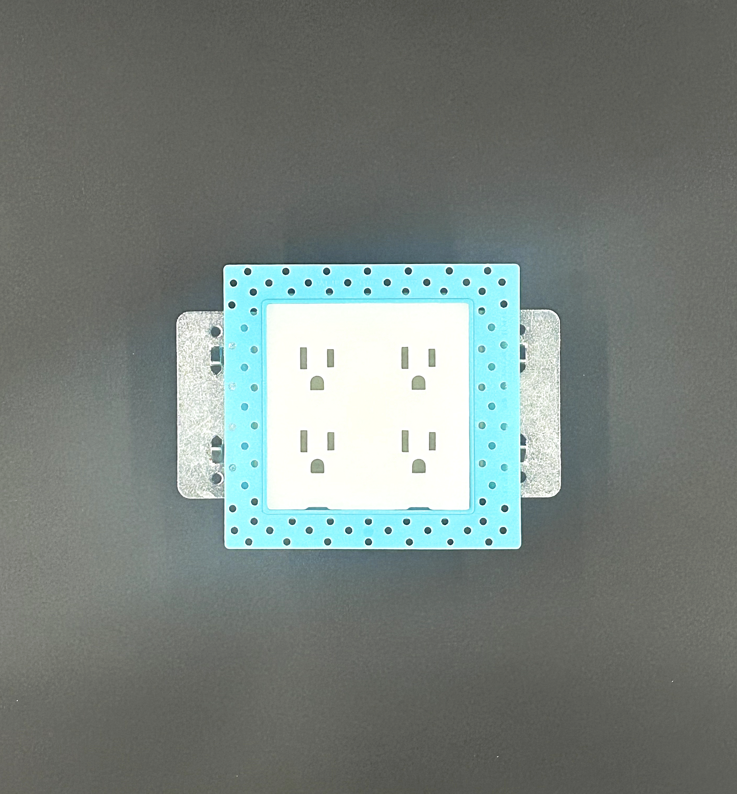 Double Gang Flush Mount Outlet Kit For Drywall