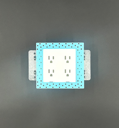 Double Gang Flush Mount Outlet Kit For Drywall