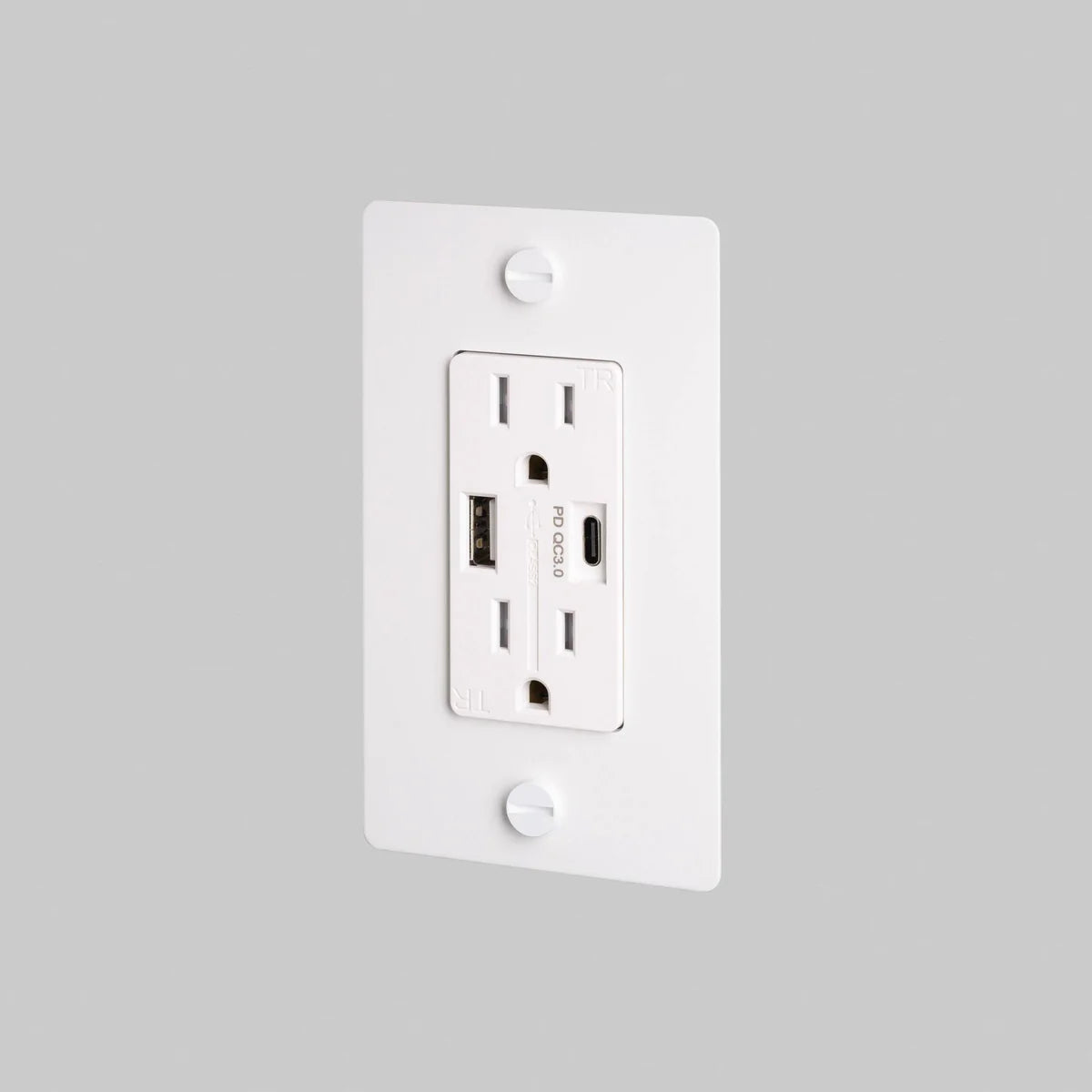 Buster + Punch 1 Gang Combination Duplex Outlet + USB‑A/C